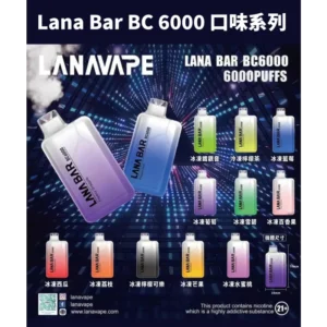 LANA 6000口一次性電子煙 拋棄式電子煙 可充電 現貨供應