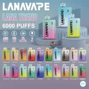 LANA 6000口【雪碧】一次性電子煙 拉娜拋棄式電子煙 可充電
