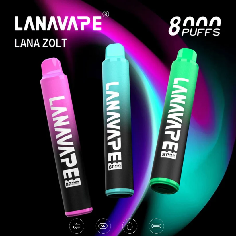 LANA ZOLT 8000口【哈密瓜】 一次性電子煙 拋棄式 可充電款:圖片 5